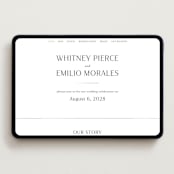 "Arcadia" - Wedding Website in Silk by Kelly Schmidt - Desktop Design