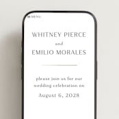 "Arcadia" - Wedding Website in Silk by Kelly Schmidt - Mobile Layout