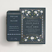 "Sadie" - Wedding Website in Periwinkle by Erin German - Match Your Stationery