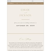 "Left Stack" - Wedding Website in Vanilla by Alethea and Ruth - Mobile Layout