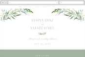 "I do" - Wedding Website in Fern by Creo Study - Desktop Design