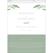 "I do" - Wedding Website in Fern by Creo Study - Mobile Layout