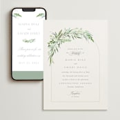 "I do" - Wedding Website in Fern by Creo Study - Match Your Stationery