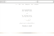 "Fantasia" - Wedding Website in Sugar by Jessica Williams - Desktop Design
