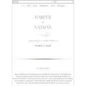 "Fantasia" - Wedding Website in Sugar by Jessica Williams - Mobile Layout