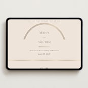 "Misha" - Wedding Website in Latte by Kristie Kern - Desktop Design