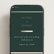 "Regal" - Wedding Website in Evergreen by Nicole Walsh - Mobile Layout