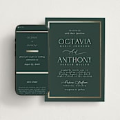 "Regal" - Wedding Website in Evergreen by Nicole Walsh - Match Your Stationery