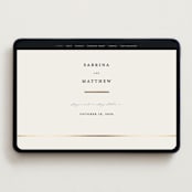 "Tuxedo" - Wedding Website in Black Tie by Carolyn Nicks - Desktop Design