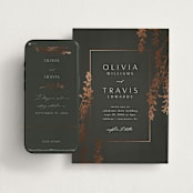 "Quince" - Wedding Website in Ivy by Kelly Schmidt - Match Your Stationery