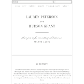 "Timeless" - Wedding Website in Soft Black by Jessica Williams - Mobile Layout