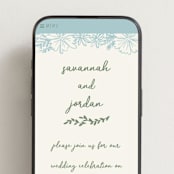 "Bloom" - Wedding Website in Waterfall by Kelly Watkins - Mobile Layout