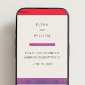 "At Dusk" - Wedding Website in Sunset by Sumak Studio - Mobile Layout