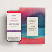 "At Dusk" - Wedding Website in Sunset by Sumak Studio - Match Your Stationery