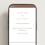 "Luxe script" - Wedding Website in Pearl by Hooray Creative - Mobile Layout