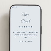 "Modernne" - Wedding Website in Powder by Carolyn MacLaren - Mobile Layout
