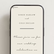"Simply" - Wedding Website in Linen by Brianne Larsen - Mobile Layout