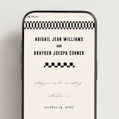 "Spin" - Wedding Website in Cream by Pixel and Hank - Mobile Layout