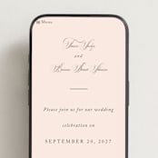 "Wonderful Tonight" - Wedding Website in Blush Garden by Design Lotus - Mobile Layout