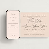 "Wonderful Tonight" - Wedding Website in Blush Garden by Design Lotus - Match Your Stationery
