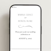"Classic Chic" - Wedding Website in Pearl by Shirley Lin Schneider - Mobile Layout