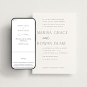 "Classic Chic" - Wedding Website in Pearl by Shirley Lin Schneider - Match Your Stationery