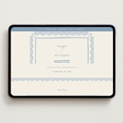 "Florence" - Wedding Website in Sky by Kelly Watkins - Desktop Design