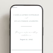 "graceful" - Wedding Website in Dusty Blue by Jennifer Postorino - Mobile Layout
