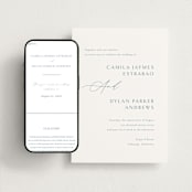 "graceful" - Wedding Website in Dusty Blue by Jennifer Postorino - Match Your Stationery