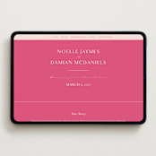 "Everlasting" - Wedding Website in Carnation by Jennifer Postorino - Desktop Design