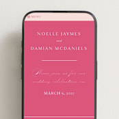 "Everlasting" - Wedding Website in Carnation by Jennifer Postorino - Mobile Layout