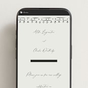 "Ornate sketched frame" - Wedding Website in Latte by Jackie Crawford - Mobile Layout