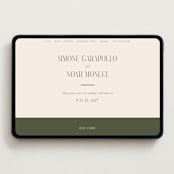 "Fero" - Wedding Website in Blush by Pati Cascino - Desktop Design