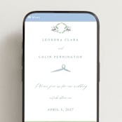 "Vintage Whimsy" - Wedding Website in Bluebell by Corinne Malesic - Mobile Layout