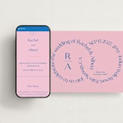 "Connected" - Wedding Website in Marseille by Claudia Orengo - Match Your Stationery
