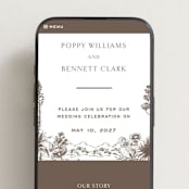 "Rancho" - Wedding Website in Pecan by Megan Davis - Mobile Layout