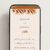 "Wedding in Aspen" - Wedding Website in Rust by Chris Griffith - Mobile Layout