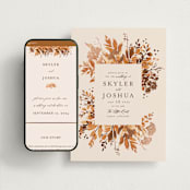 "Wedding in Aspen" - Wedding Website in Rust by Chris Griffith - Match Your Stationery