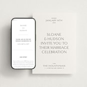 "Elegant" - Wedding Website in Soft Black by Kelsey Walker - Match Your Stationery