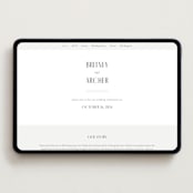 "Hilo" - Wedding Website in Graphite by Itsy Belle Studio - Desktop Design