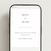 "Hilo" - Wedding Website in Graphite by Itsy Belle Studio - Mobile Layout