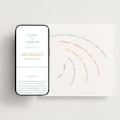 "rainbow 2.0" - Wedding Website in Light Hearted by Deborah Chou - Match Your Stationery