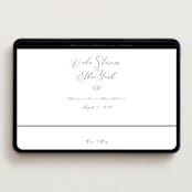 "Poem" - Wedding Website in Snow by Maja Cunningham - Desktop Design
