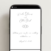 "Poem" - Wedding Website in Snow by Maja Cunningham - Mobile Layout