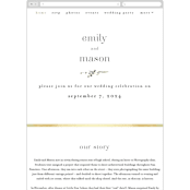 "We Walk Together" - Wedding Website in Evergreen by Petra Kern - Mobile Layout