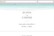 "Old Post Road" - Wedding Website in Sea Salt by Jennifer Wick - Desktop Design