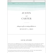 "Old Post Road" - Wedding Website in Sea Salt by Jennifer Wick - Guest Management
