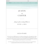 "Old Post Road" - Wedding Website in Sea Salt by Jennifer Wick - Mobile Layout