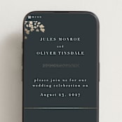 "Loire" - Wedding Website in Deep Sea by Kristie Kern - Mobile Layout