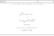 "Simple Elegance" - Wedding Website in Tuxedo by Phrosné Barwood - Desktop Design